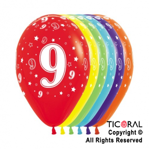 GLOBO SEMPERTEX R12 INF FASHION SURTIDO NUMERO 9 x 50